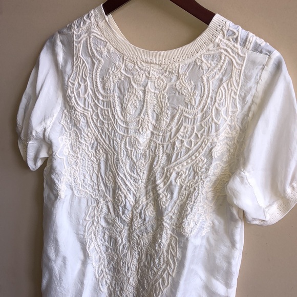 Johnny Was Off White Cupra Embroidered Blouse, XS. - Picture 7 of 10